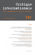 Critique internationale, no 101